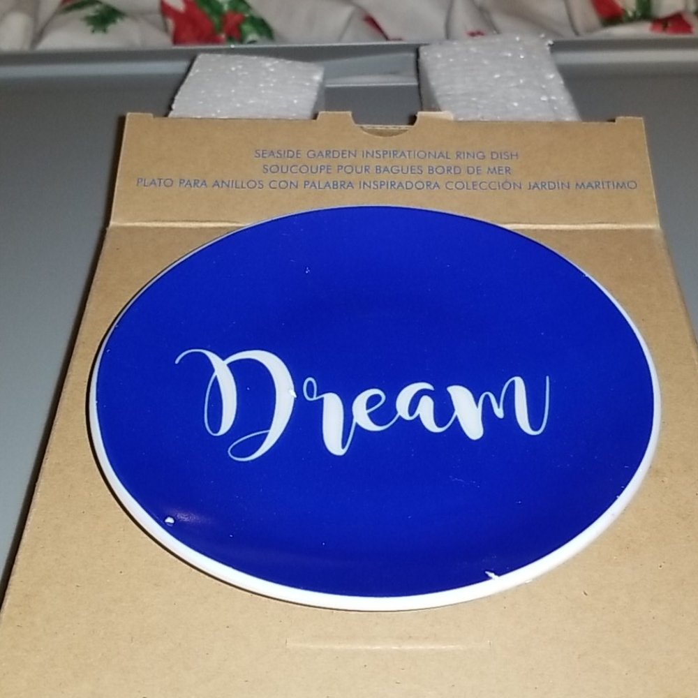 SEASIDE GARDEN INSPIRATIONAL RING DISH...""PEACE"" - Picture 3 of 3